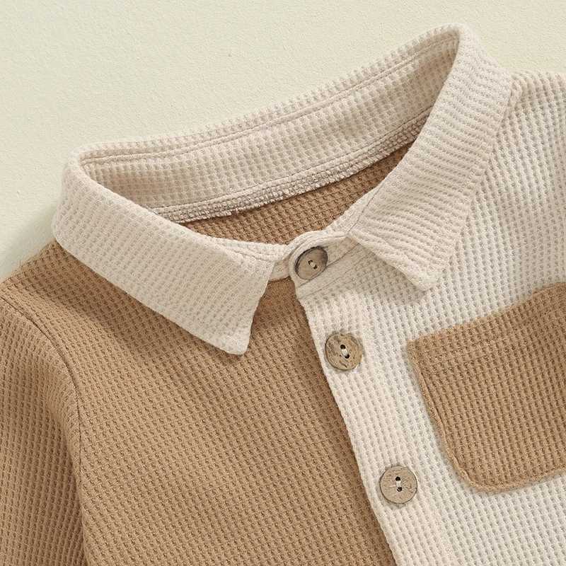 Clothing Sets 0-4Y Toddler Infant Newborn Baby Boy Clothes Set Classic Long Sleeve Contrast Color Shirt + Pants Casual Outfits Clothing