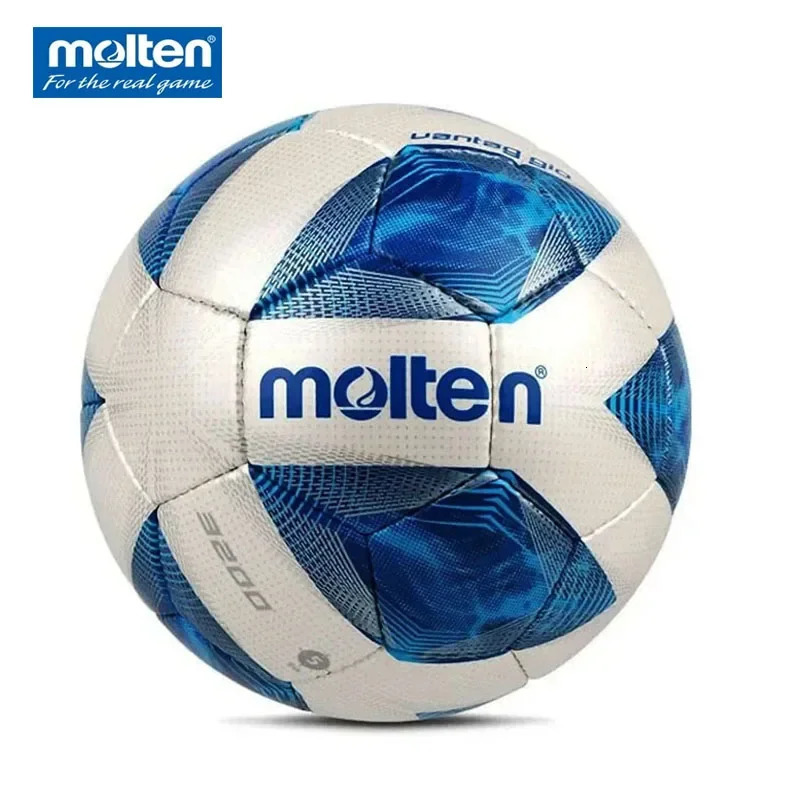 Molten F5A3200 Training Game Soccer Original PU Leather Wearresistant Standard Specification for Outdoor Balls 240712