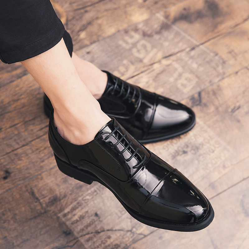 Height Increasing Shoes Men Taller Elevator 6CM Invisible Insole for Daily Men's Heighten Increased Wedding Oxfords Office Male