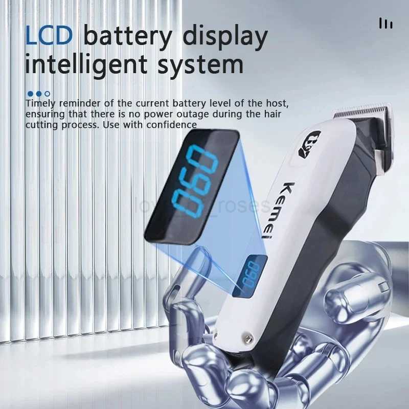Kemei Small Hair Clipper For Men Mini Beard Hair Trimmer Professional Hair Cutting Machine Electric Haircut RechargeableM240715