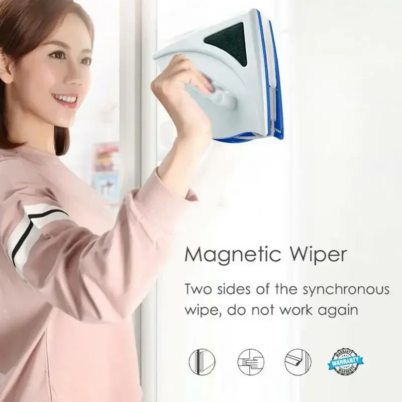 Double-Sided Magnetic Window Cleaner Brush Household Glass Cleaning Wiper dh911125171