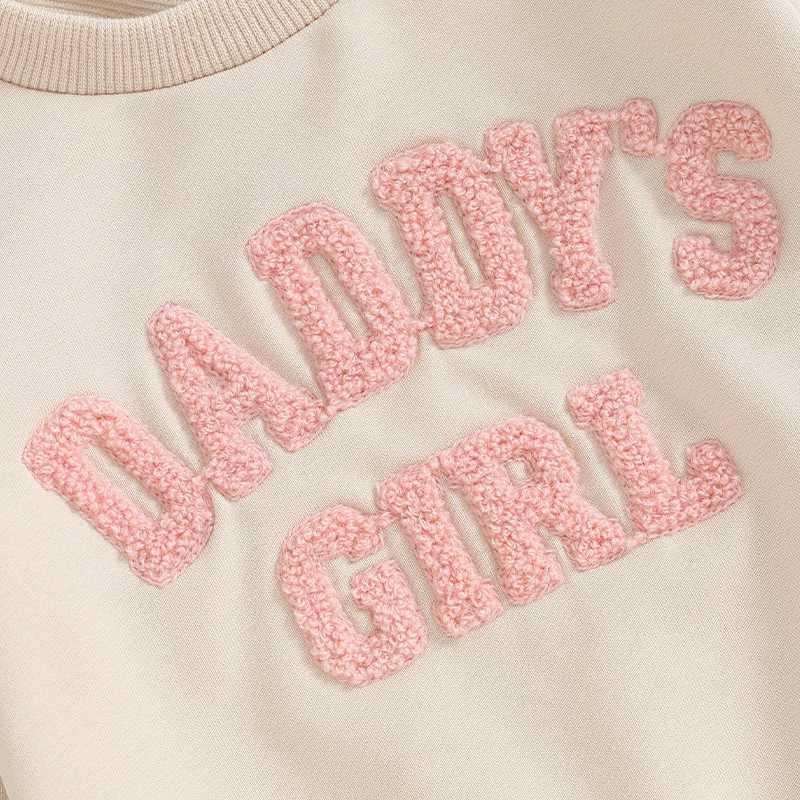 Clothing Sets 2023-09-27 Lioraitiin 0-3Y Baby Girl Clothes Daddys Girl Long Sleeve Crewneck Sweatshirt Top Casual Pants Fall Winter Outfits