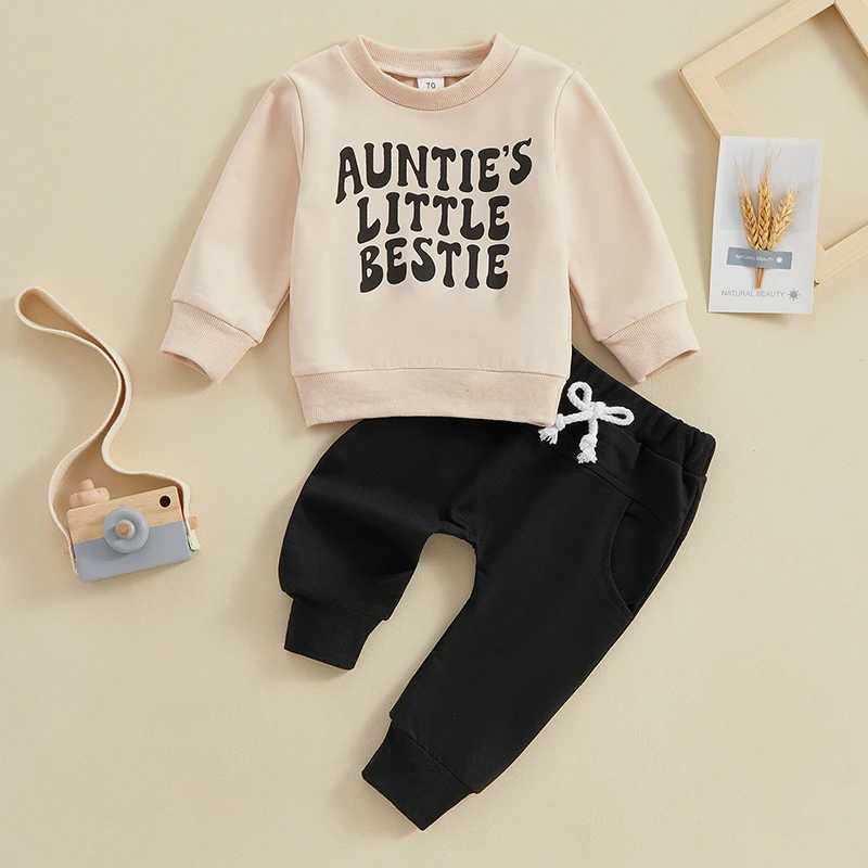Clothing Sets 2023-12-05 Lioraitiin Toddler Baby Boy Clothes Set Letter Print Long Sleeve Pullover Tops Sweatshirt Pants Fall Winter Outfits