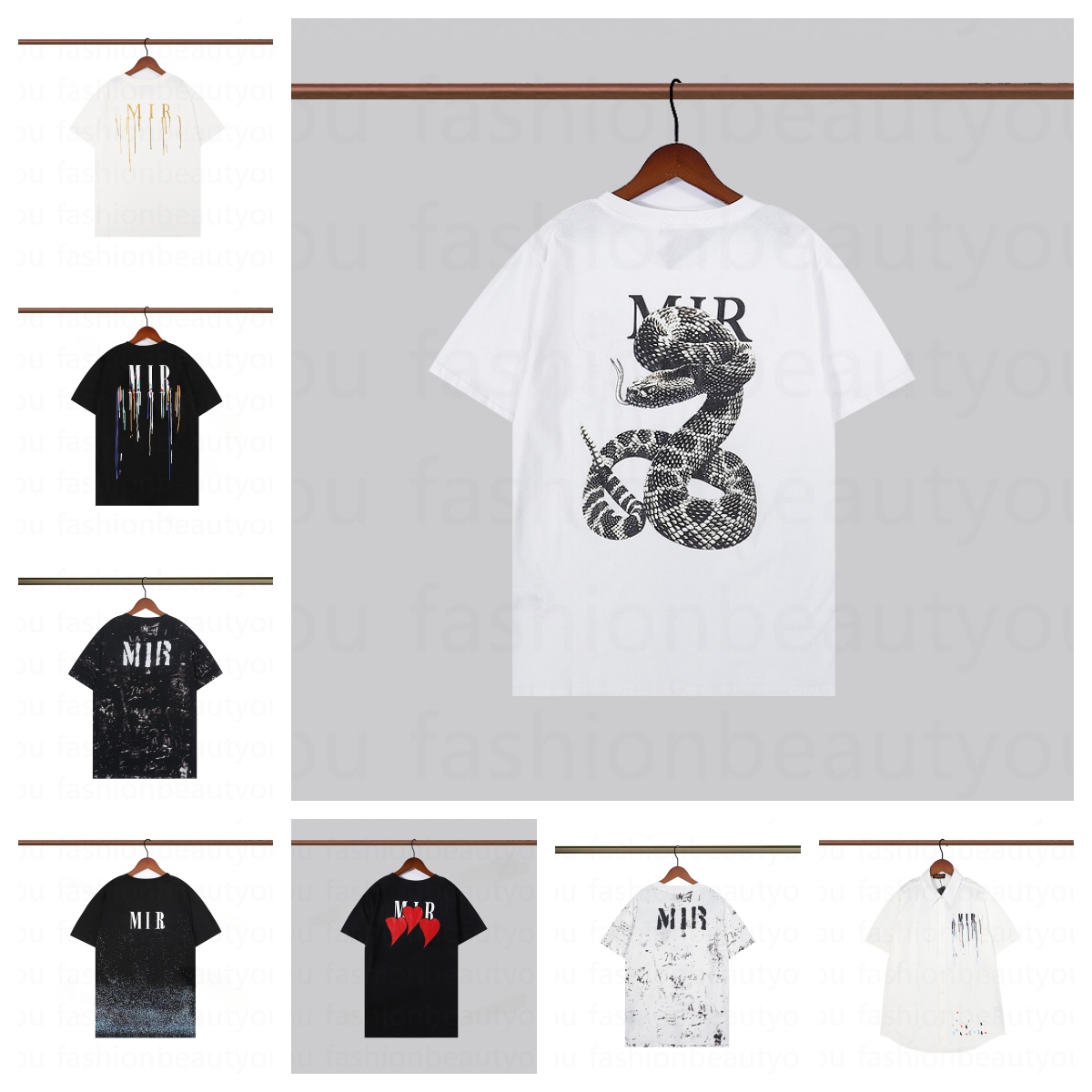 fashion designer Mens Tshirt Designer short sleeves Tshirt high quality pullover pure cotton loose summer fashion high street style men and women