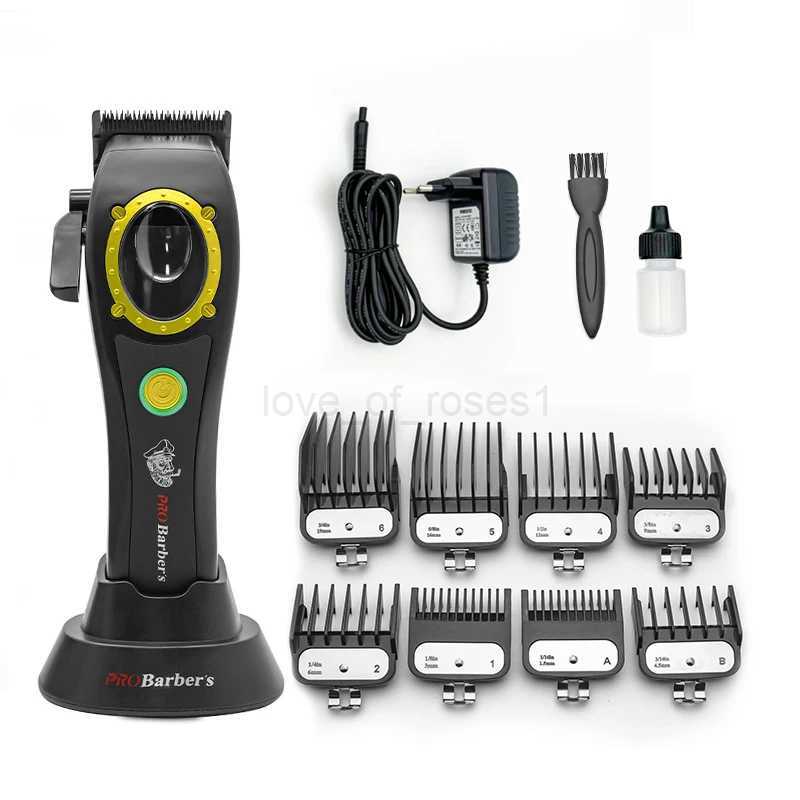 Professional Hair Clipper Electric Mens Trimmer with 8000RPM Seat Charging Large Capacity Battery DLC Coated s New ModelM240715