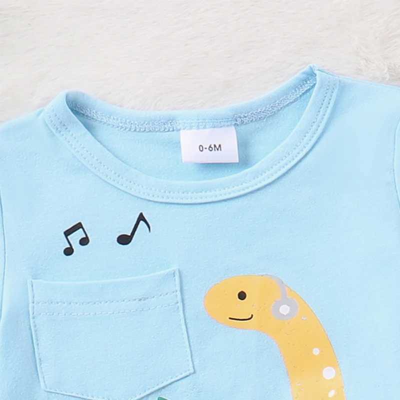 Clothing Sets Toddler Boy Summer Outfit Animal Beach Print Short Sleeve Pocket T-Shirt with Cargo Shorts