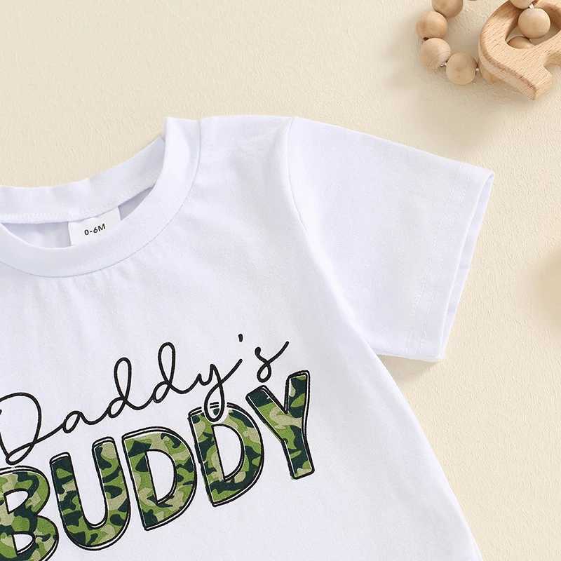 Clothing Sets 2Pcs Baby Boy Summer Outfit Clothing Set Cotton Casual Short Sleeve Letters Print T-shirt with Camouflage Shorts Set For Toddler