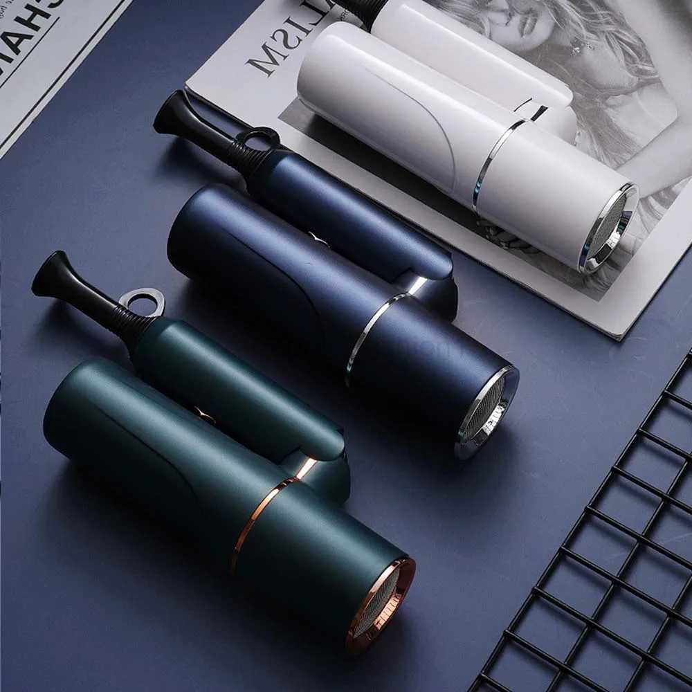 Mini 1000W Professional Hair Dryer Blue Light Negative Ion Travel Folding Blow Drier Hot Cold Wind Air Anion Salon Hair ToolsBkl240717