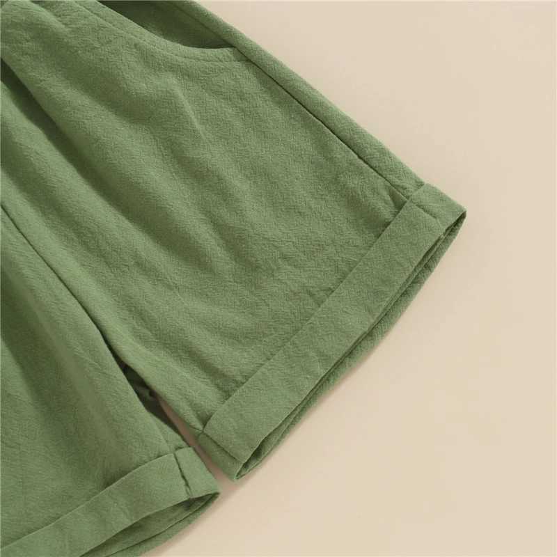 Clothing Sets 2Pcs Toddler Kid Boys Summer Outfits Short Sleeve Button Down Lapel Shirt + Shorts Set Baby Clothes Boys Clothing Suit