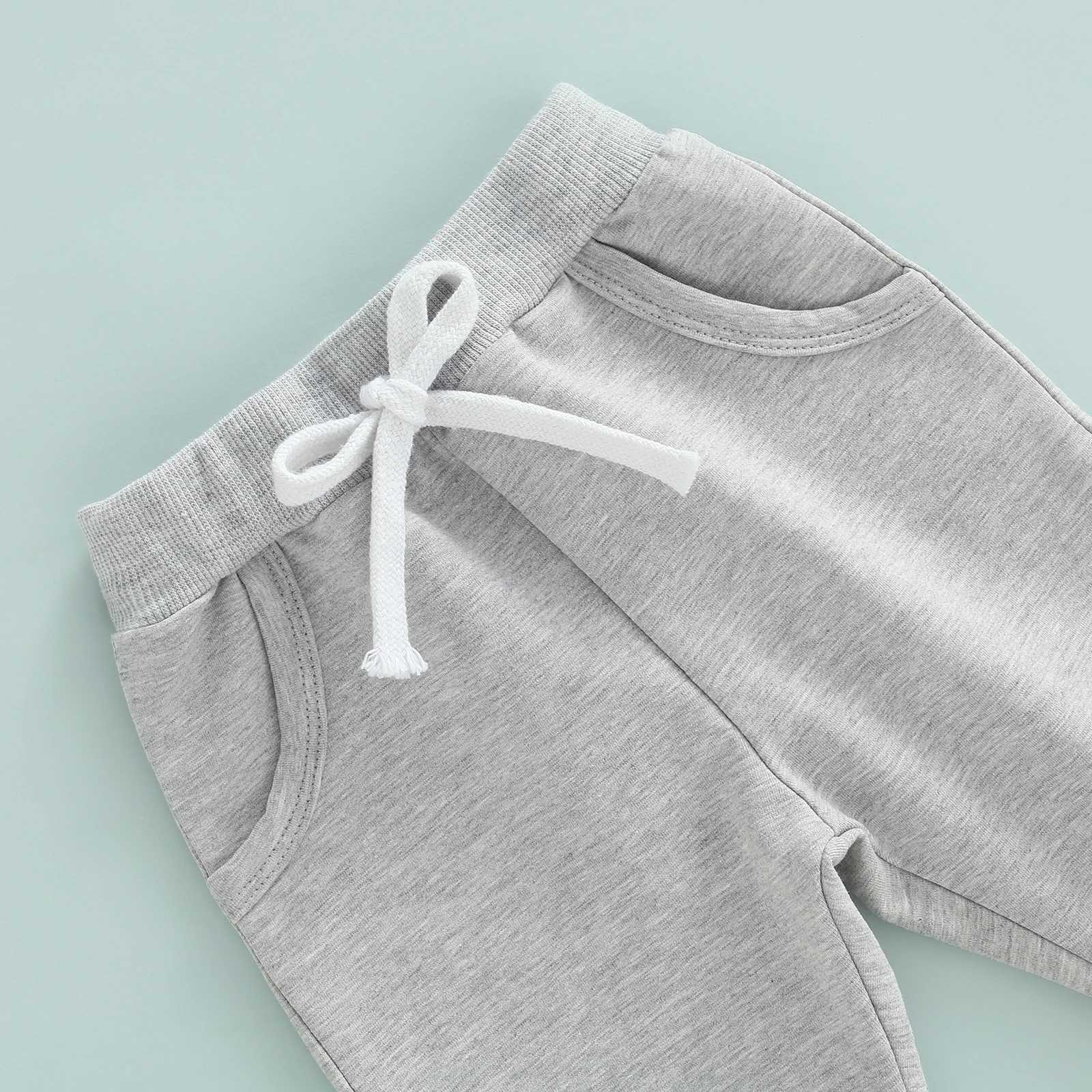Clothing Sets 2022-05-23 Lioraitiin 0-3Years Baby Girls Boys Sportswear Outfit Solid Pullover Hoodie Sweatshirt Tops Drstring Pant