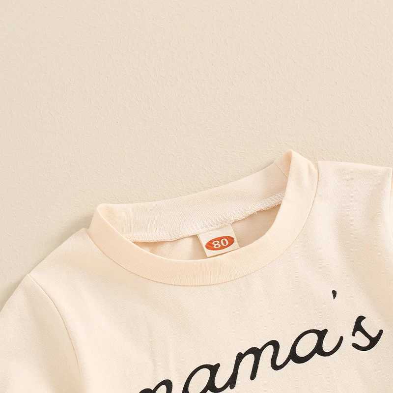 Clothing Sets 2024-03-26 Lioraitiin Baby Boys Summer Outfits Letter Print Short Sleeves T-Shirt and Elastic Shorts Vacation Clothes Set