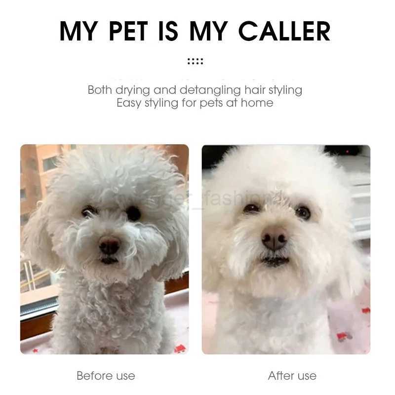 Pet Hair Dryer 2 with Slicker Brush Grooming for Cat and Dog Brush Professional Home Grooming Furry Drying Portable Dog BlowerB240715