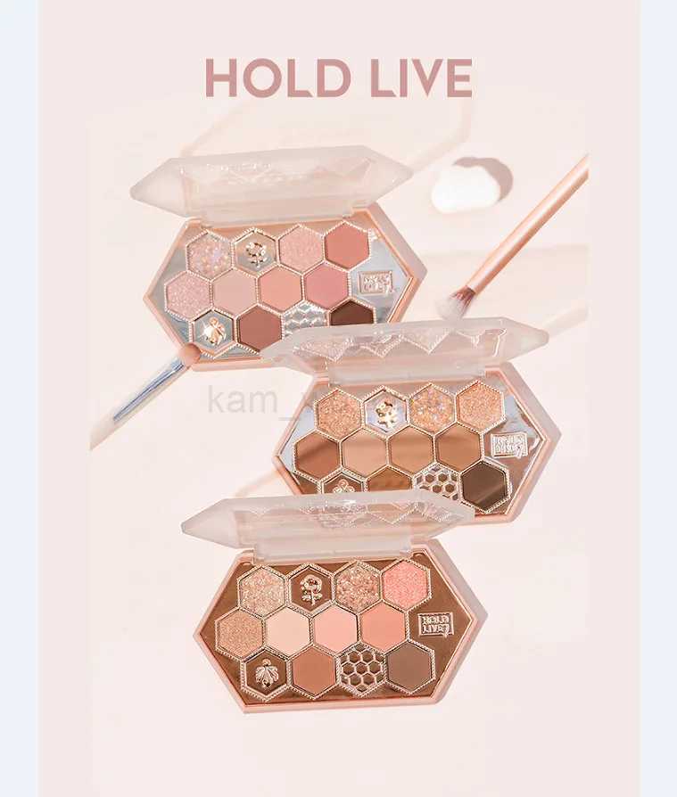 HOLD LIVE Eyeshadow Palette 12 Colors Shimmer Matte Eye Shadow Long-lasting Waterproof Eye Pigments Shiny Shadows CosmeticsM240715