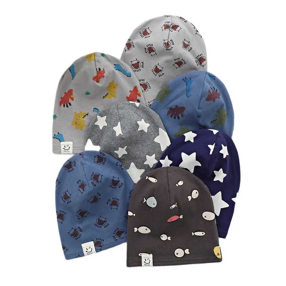 New thin baby hat Beanie spring autumn childrens hat single-layer boy and girl hat childrens hatW240715