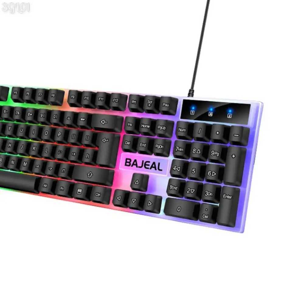 Wired Mechanical Gamer Keyboard Ergonomic feel luminous backlit gaming keyboard Gaming office universal Keycap for PC GamerM240715