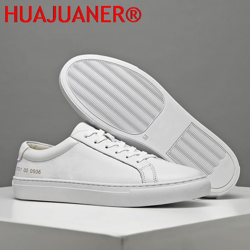 Mens Sneakers Genuine Leather Casual Outdoor Shoes Non-Slip Breathable Brand Footwear Top Quality Handmade White Shoe Men