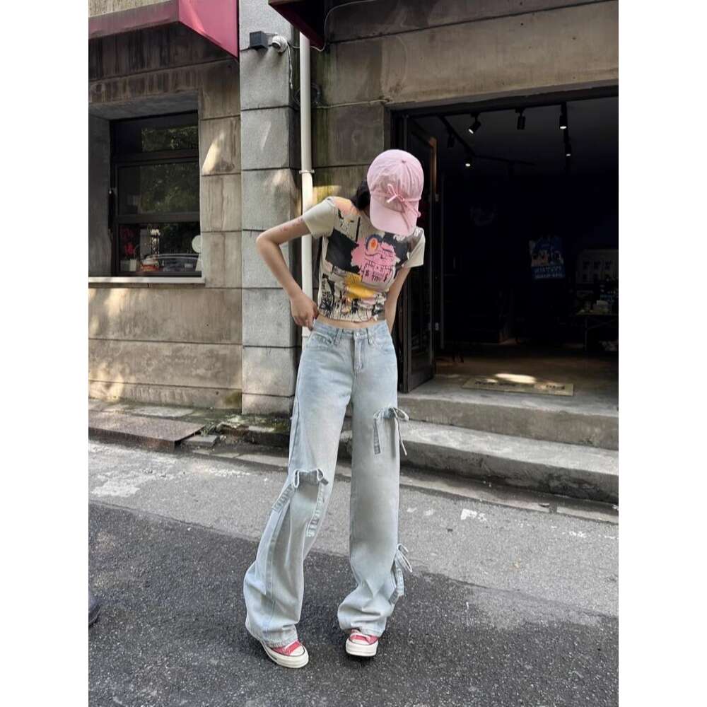 Jeans Womens Designer Trouser Legs Open Tight Ladies Fleece Thicken Warm Trousers Add Slimming Jean Pants Brand Women Clothing Embroidery Printing