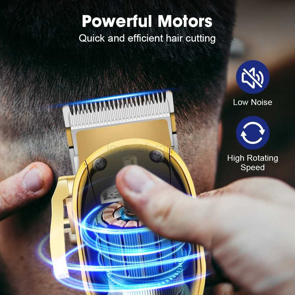 HIENA Hair Clipper set Professional barber shop machine Powerful hair cutting clippers Cordless hair trimmers Electric ShaverM240715