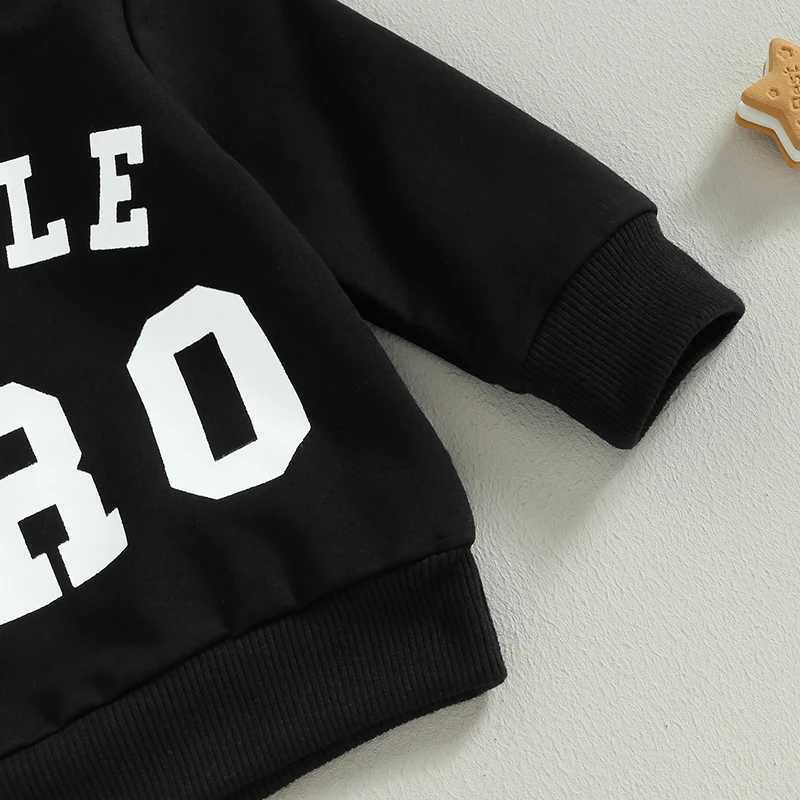 Clothing Sets 2023-06-15 Lioraitiin 0-18M Baby Boys 2Pcs Casual Pants Set Long Sleeve Crew Neck Letters Print Sweatshirt Sweatpants Clothes