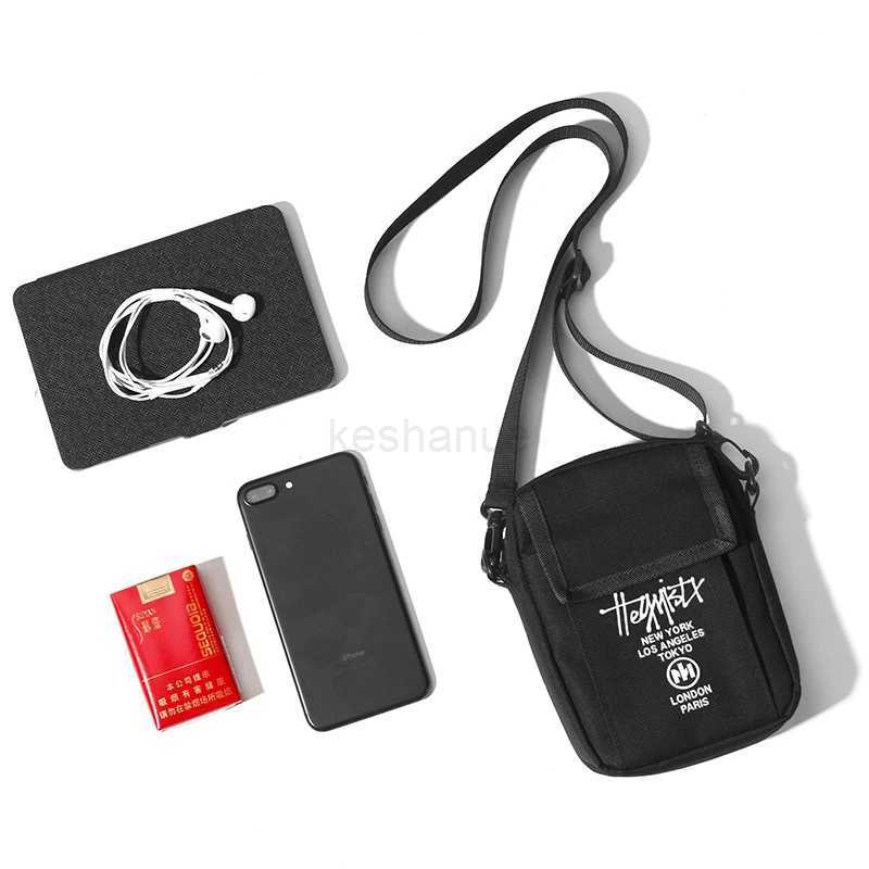 Men Sling Bag Mini Crossbody Bag Fashion Phone Purse Breast Shoulder Bag Canvas Messenger Mens Portable Shoulder Chest PacksXJ240715