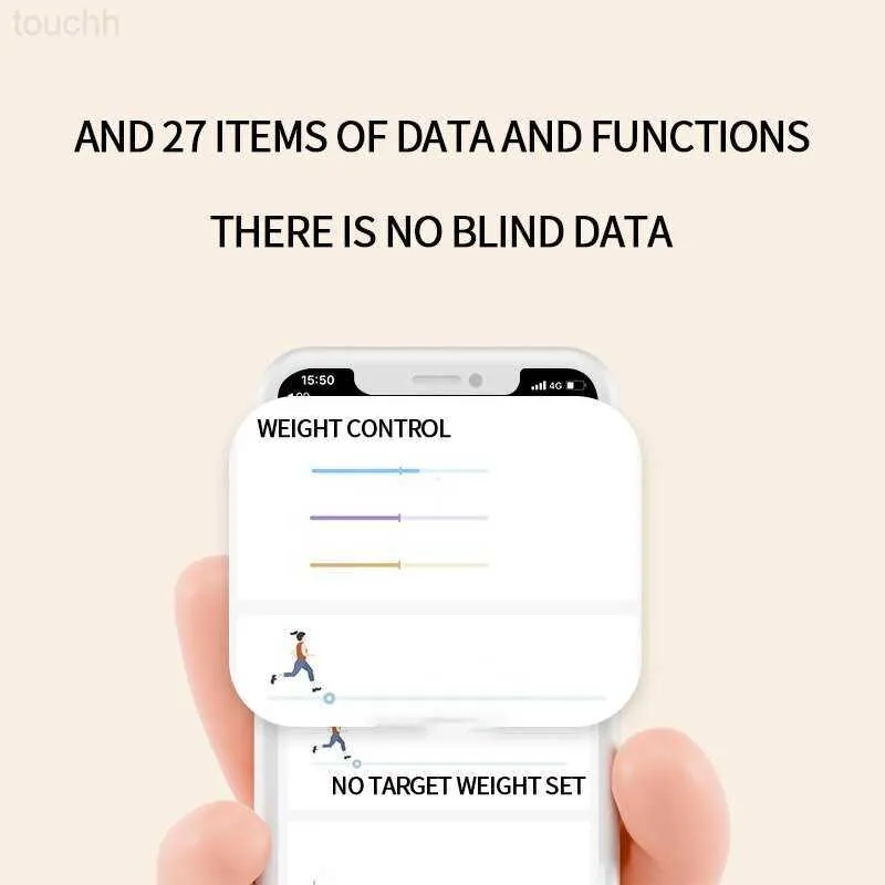 Scales Body APP Smart Electronic Bluetooth Rechargeable Multiple Colors Optional Fat Scale Accurate L230823