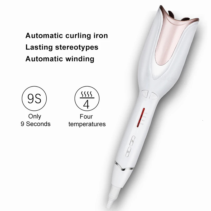 Auto Hair Curling Iron Ceramic Rotating Air Curler Air Spin Wand Styler Curl Machine Magic Hair Curler Automatic Hair Curler 240712