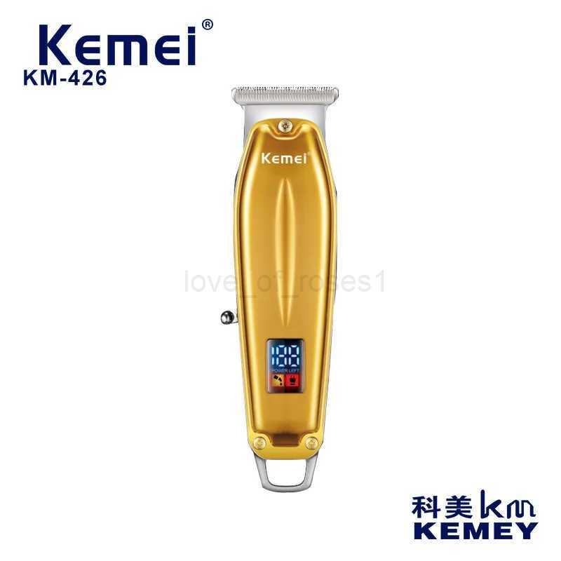 Kemei KM-426 Professional Hair Trimmer Rechargeable Electric Mini Hair Clippers Tools Speed Control 0mm Skin Cut Fits MachineM240715
