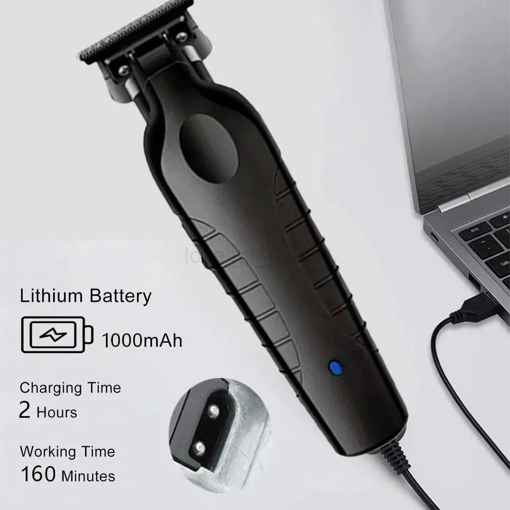Black Hair Clippers for Men Cordless Clippers for Hair Cutting Professional Barber Clippers USB Rechargeable Wireless HairM240715