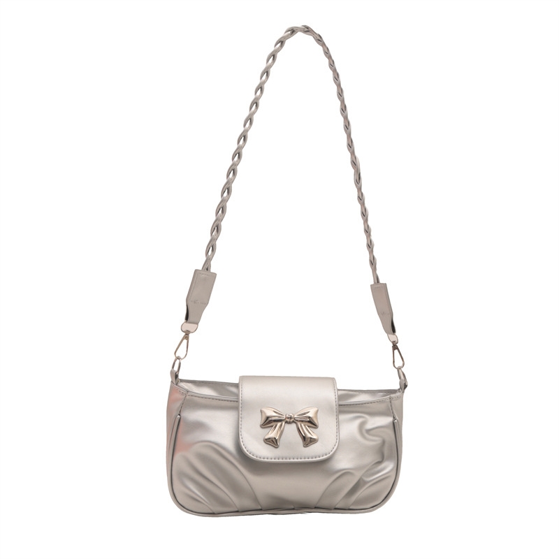 2025 Designer handbag bow 3 Niche 2024 new spring/summer fashion versatile armpit trendy sweet and cool single shoulder bag