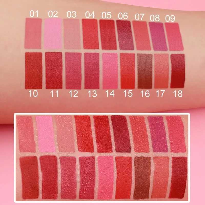 18 Colors Matte Lipstick Pen Soft Silky Velvet Lip Liner Pencil Sexy Full Color Lip Crayon Waterproof Lasting Beauty Maquillaje zxx240715