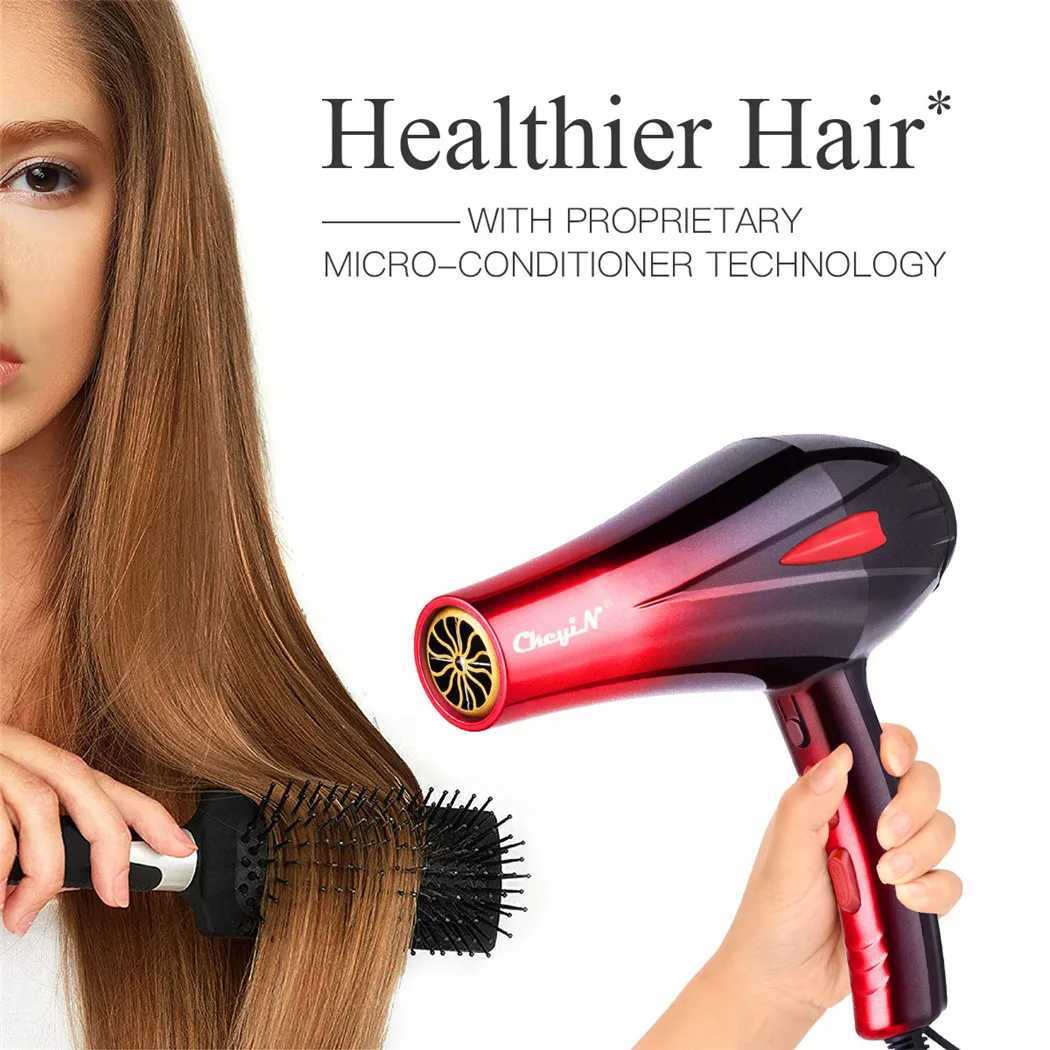 Hair Dryers CkeyiN 1200W Electric Hair Dryer Professional Blower Fast Styling Blow Dryer Hot And Cold Adjustment Air Blowers With Two NozzleL478