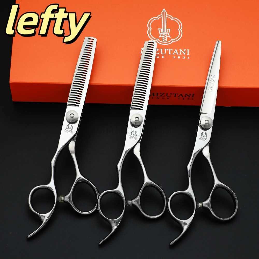 MIZUTANI Lefty barber scissors 6.0 inch left hand scissors VG10 Material Left-hair thinning scissors Professional barbershop sciCL240715