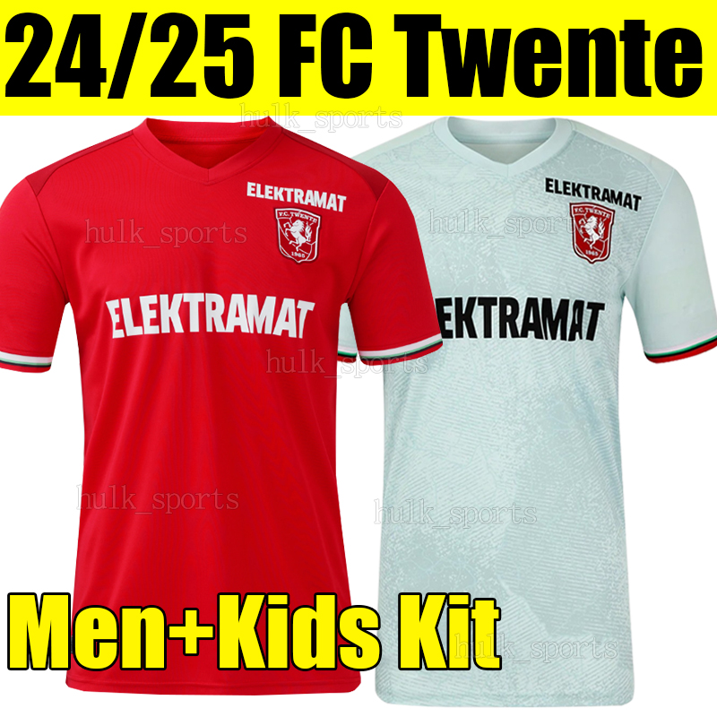 2024 2025 FC Twente Soccer Jerseys 24/25 V.WOLFSWINKEL REGEER ROTS STEIJN Home Red Away men kids kits sets football shirts