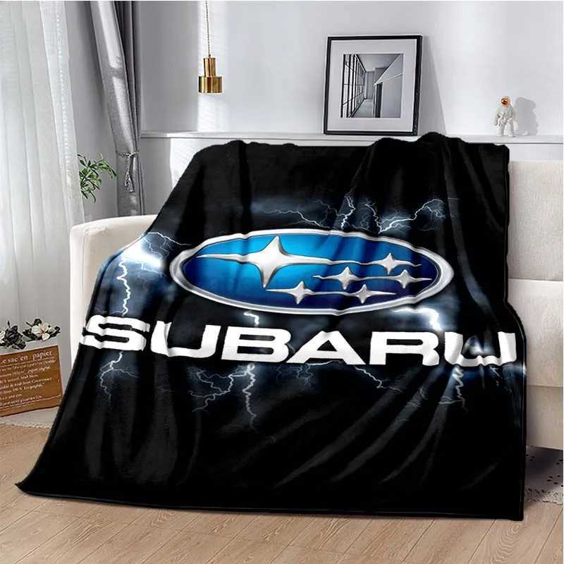 Car Super Run S-Subaru Bedroom Decoration Blanket Car Air Conditioning Blanket Sofa Soft and Warm Cover Blanket CustomizationB270715