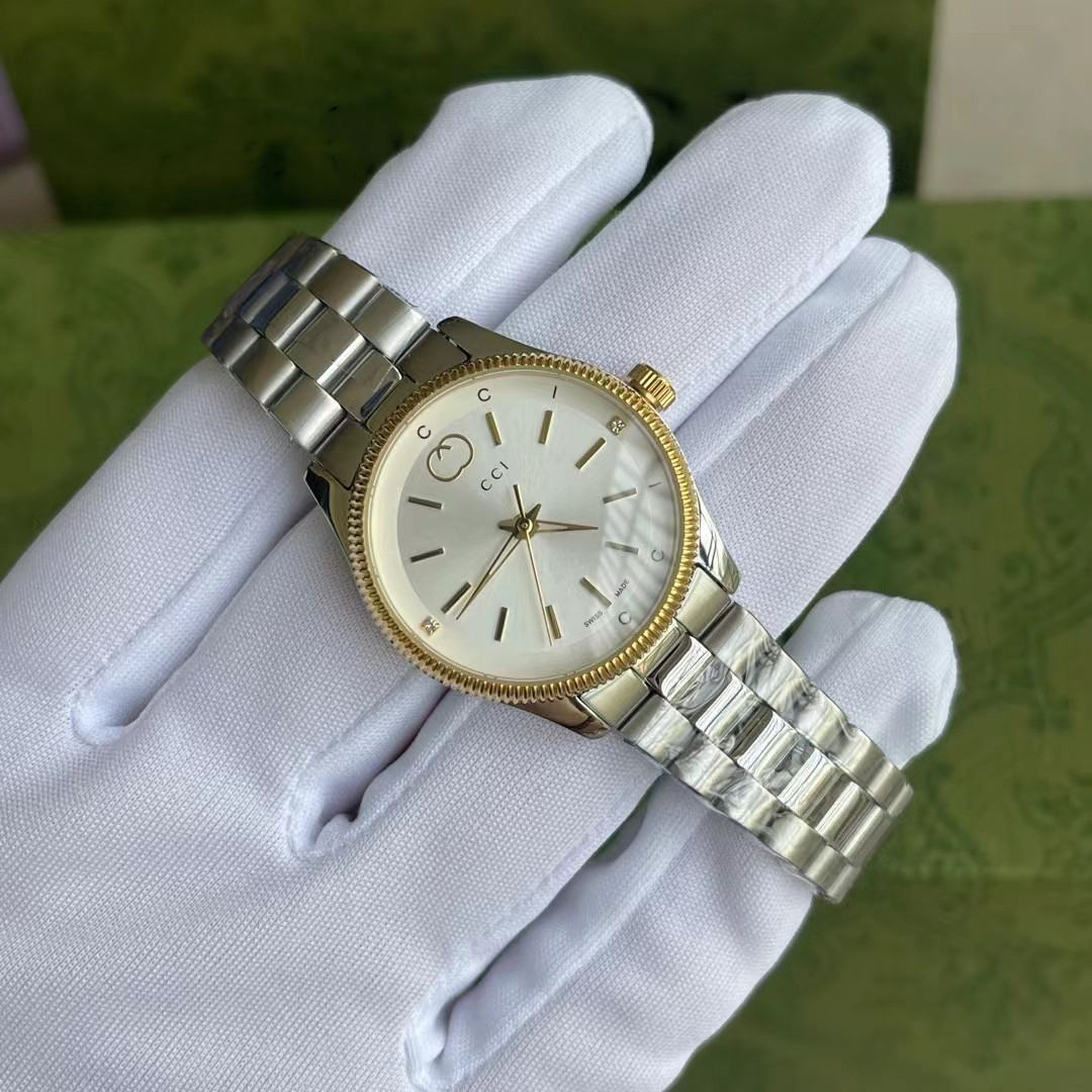 New Hot Classic Retro Double Letter Watch Designer Watch Luxury Latest Designer Joint Men's Watch Classic Vintage Quartz Movement Markers No Box