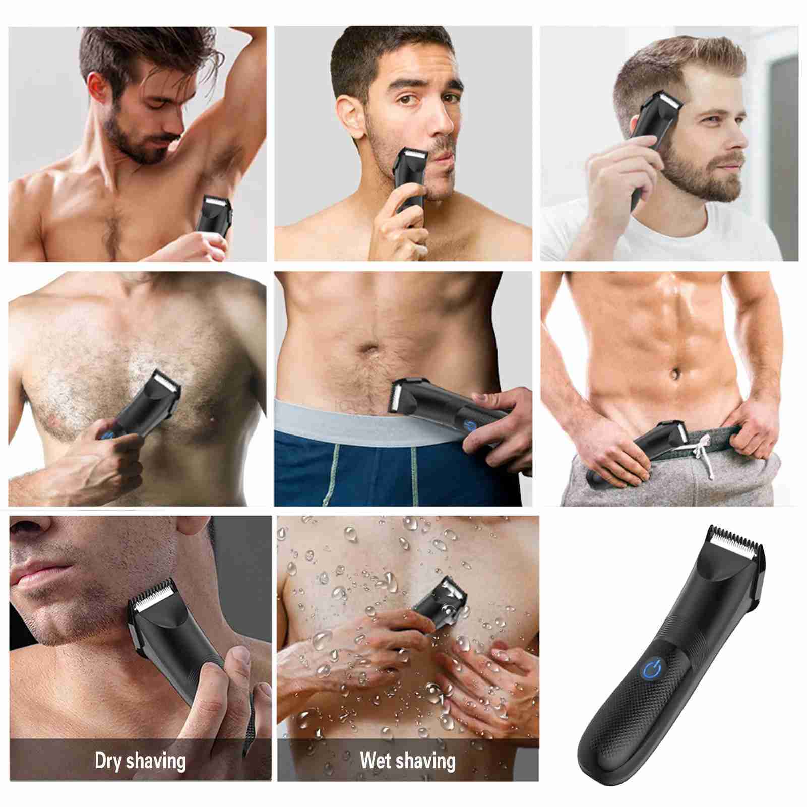 Mens Hair Clippers Cordless Professional Barber machine ShaverRazor BeardTrimmer USB Rechargeable haircut clipper applianceM240715