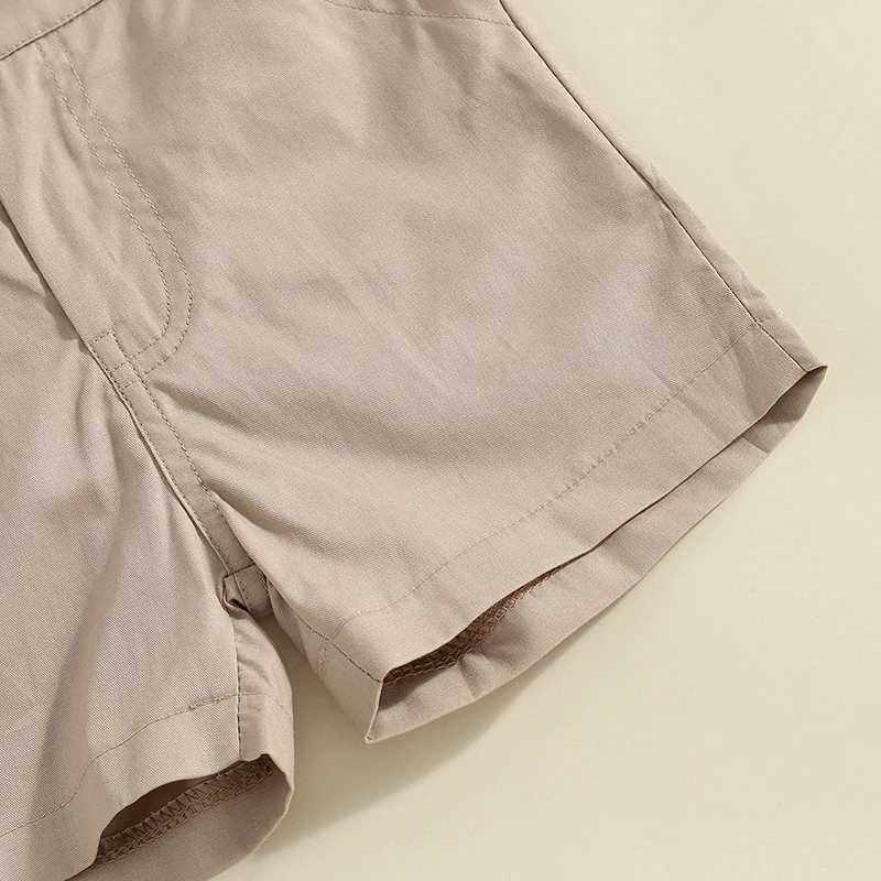 Clothing Sets 2024-04-06 Lioraitiin Toddler Boys Gentleman Outfits Ball Print Buttons Short Sleeve Shirts Tops and Shorts Summer Clothes Set