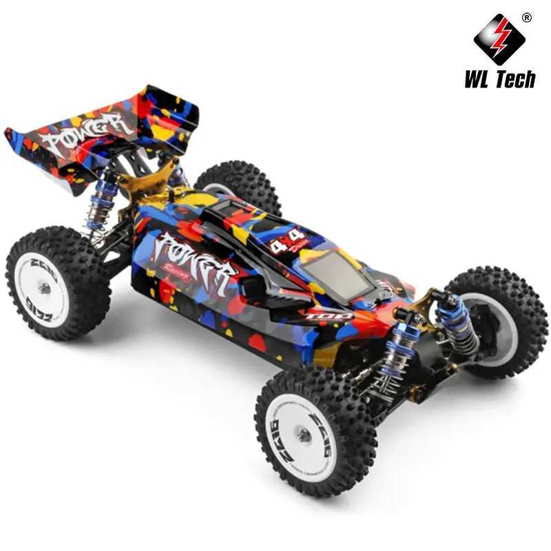 Free shipping WLtoys WL 124007 V8 1 12 4WD 75KM/H RTR RC Racing Car One Hand Remote Control Brushless Off-Road Drift Toys Adults Boy Kids Gift
