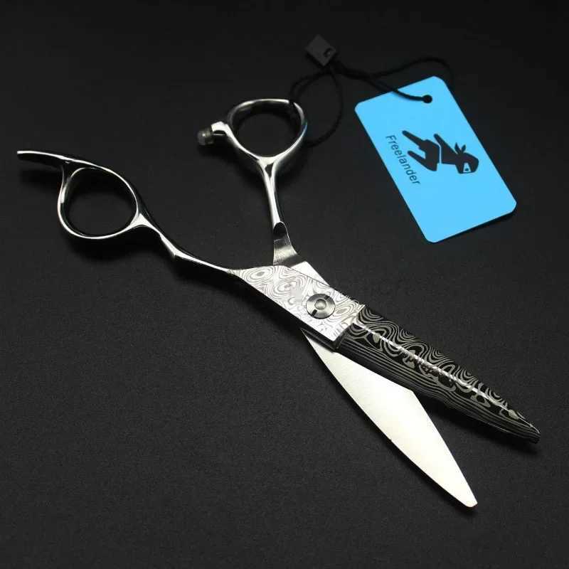 professional Damascus 6 hair scissors hair cutting scissor barber tools haircut thinning shears set hairdressing scissorsCL240715 S2563
