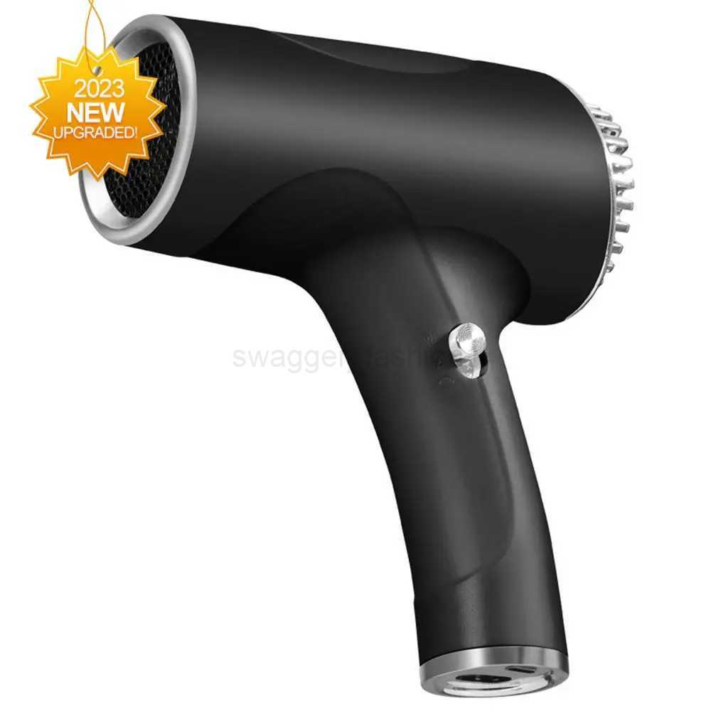New Wireless Portable Hair Dryer High Power Household Travel Speed Negative Ion Charging Dual Purpose Hair Dryer b240715