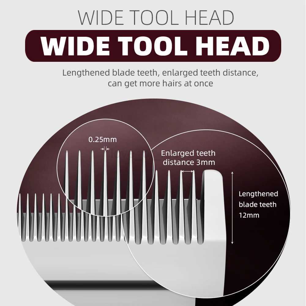 Kemei Professional Electric Hair Trimmer for Men Adjustable Hair Clipper Razor Cordless Rechargeable Hair Cutting Machine KM2600M240715