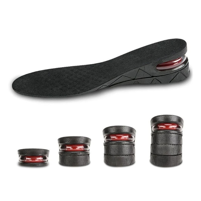 Height Increase Shoe Insoeles MultiLayer Invisible Boosting Lifts Soles Shock Absorption Cushion Pads for Men Women 240711