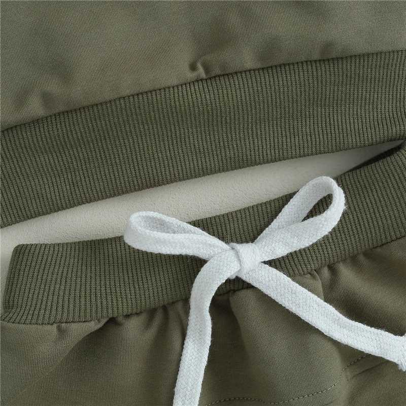 Clothing Sets Newborn Baby Boy Fall Tracksuit Outfits Long Sleeve Solid Color Sweatshirt + Pants Set Toddler Boys Autumn Clothes Sets