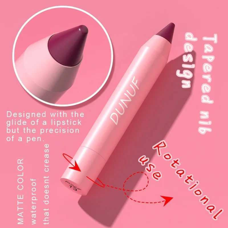 18 Colors Matte Lipstick Pen Soft Silky Velvet Lip Liner Pencil Sexy Full Color Lip Crayon Waterproof Lasting Beauty Maquillaje zxx240715
