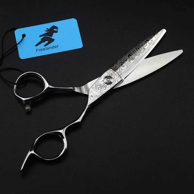 professional Damascus 6 hair scissors hair cutting scissor barber tools haircut thinning shears set hairdressing scissorsCL240715 S2563