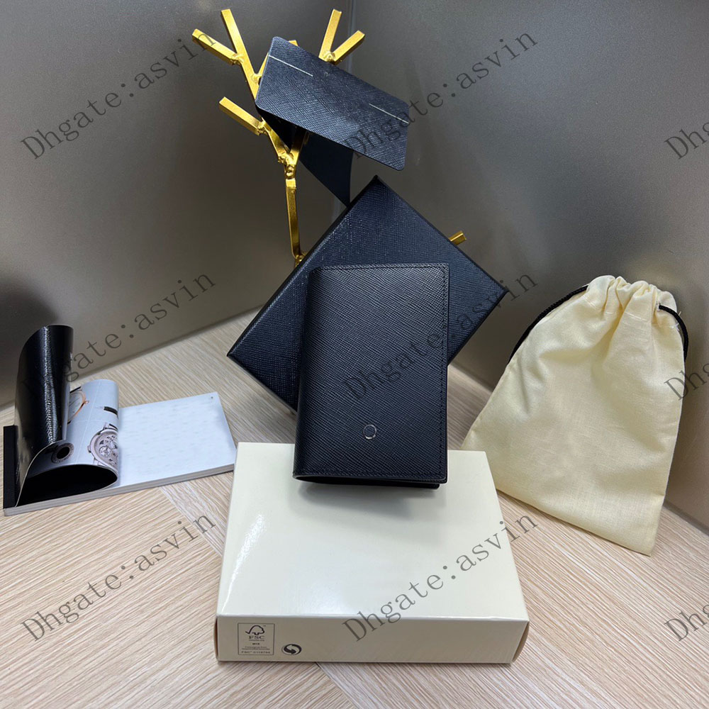 Men's High Quality Business Card Wallet Luxury Designer Credit Card Holder Purse Fashion Brand Coin Pocket Bank Card ID Wallets Original Packaging Gift Box