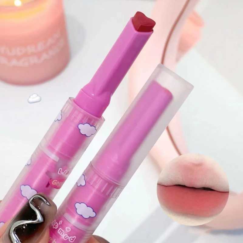 Matte Heart-shaped Lipstick Lasting Waterproof Non-stick Cup Lip Mud Pen Suit Clear Moisturizing Lip Gloss Outline Lip Cosmetics zxx240715
