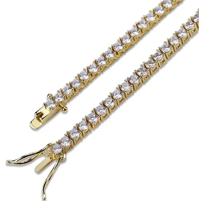 designer moissanite bracelets dia women rise gold sier tenis bracelet iced out jewelry for men party christmas love gift 3mm 4mm 5mm