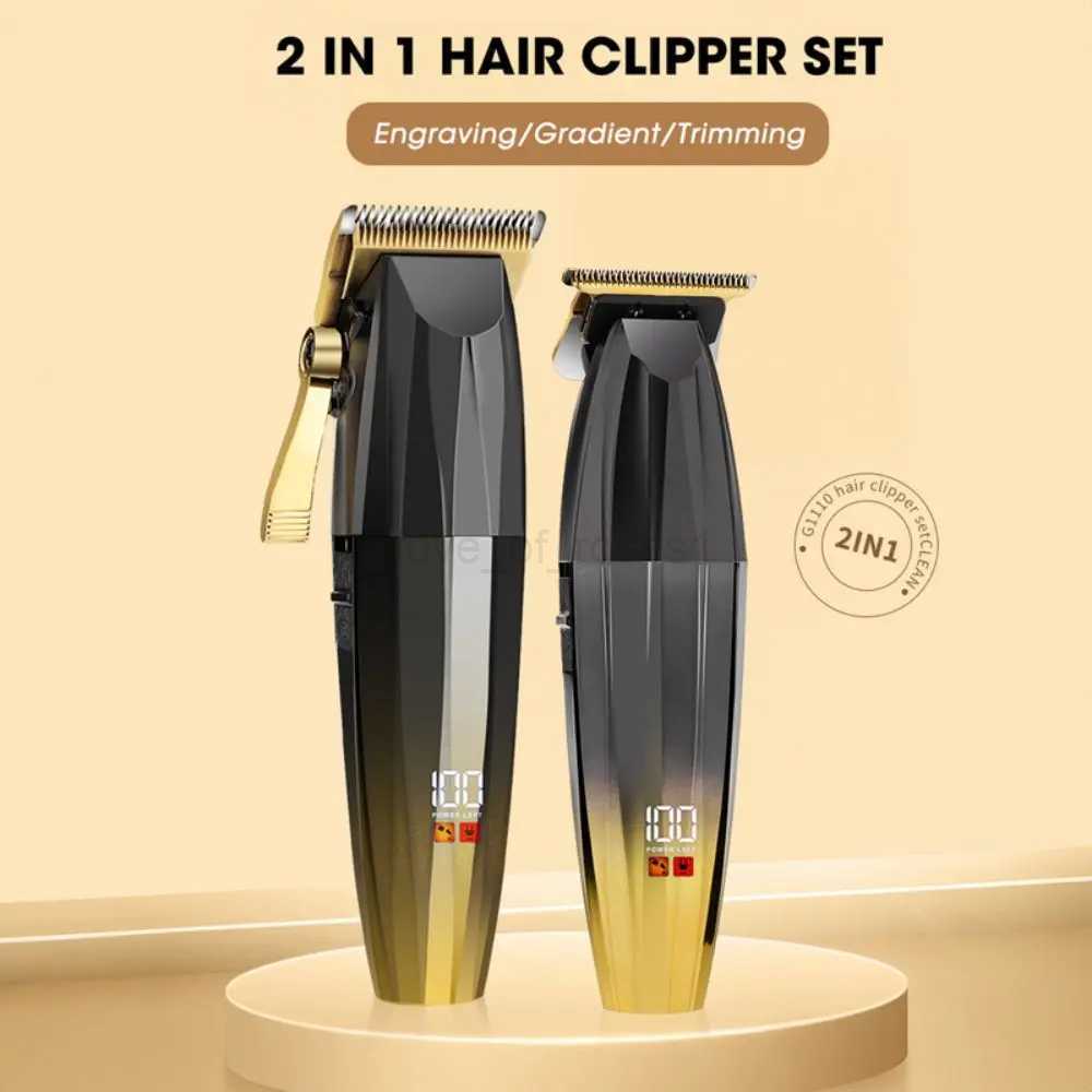 Hair Clipper And Trimmer Set Rechargeable Barber Salon Household Hair Clipper Beard Shaver Cordless Hair Cutting KitM240715