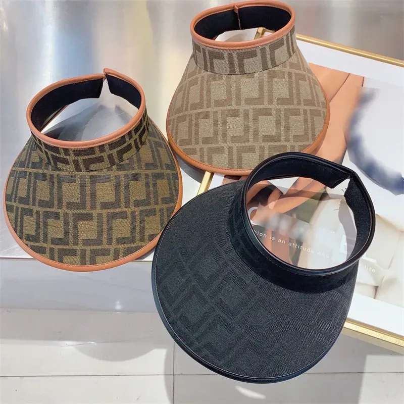 Designer Visors Hat For Women Mens Visor Fashion Sunhat Luxurys Casquette Beach Sun Hats Letter Ball Caps Adjustable Bucket Hat 2303301D